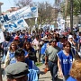 Columnas manifestantes ingresan a Upcn Jujuy